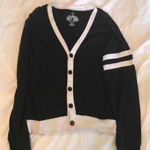 Black and white cardigan